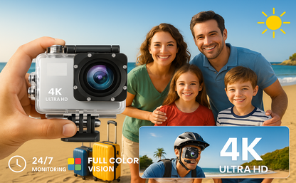 📸 4K Ultra HD Action Camera – Capture Every Moment in Extreme Detail
