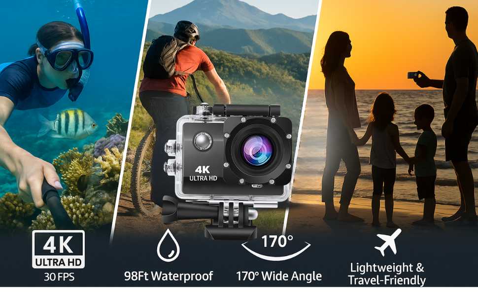 📸 4K Ultra HD Action Camera – Capture Every Moment in Extreme Detail